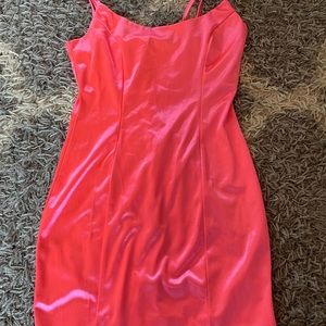 Bodycon hot pink dress